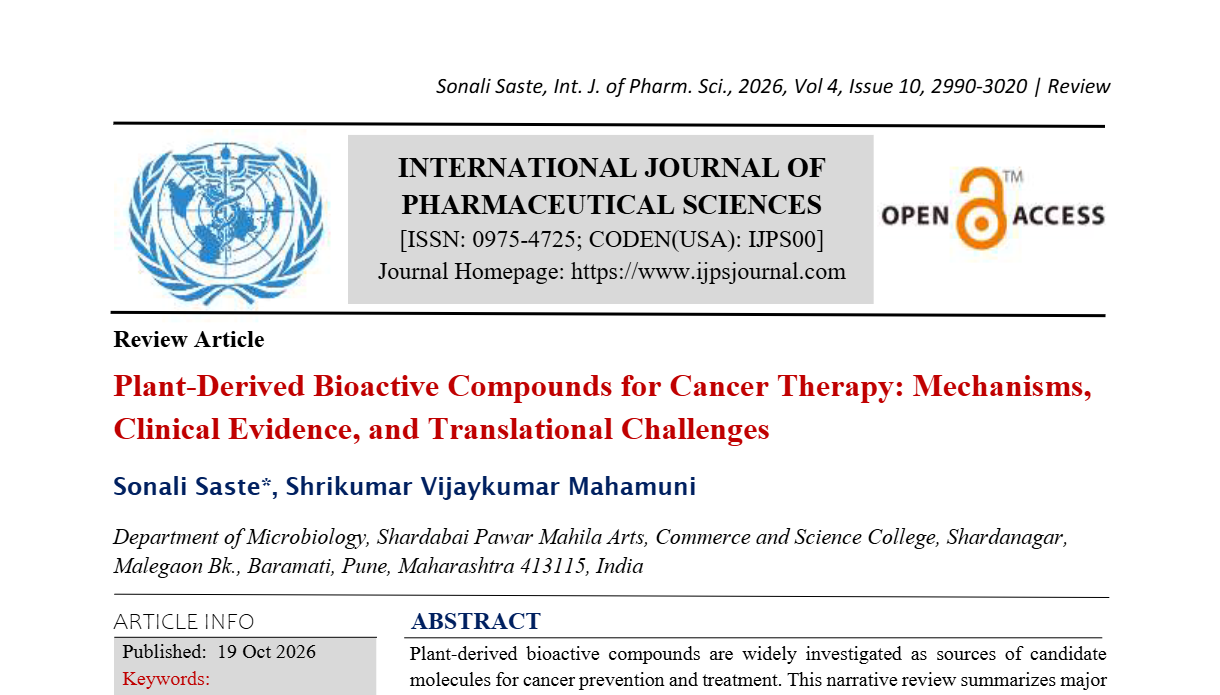 Plant-Derived Bioactive Compounds for Cancer Therapy: Mechanisms, Clinical Evidence, and Translational Challenges