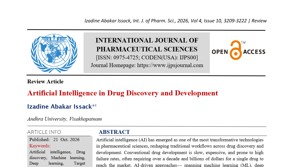 Artificial Intelligence in Drug Discovery and Development